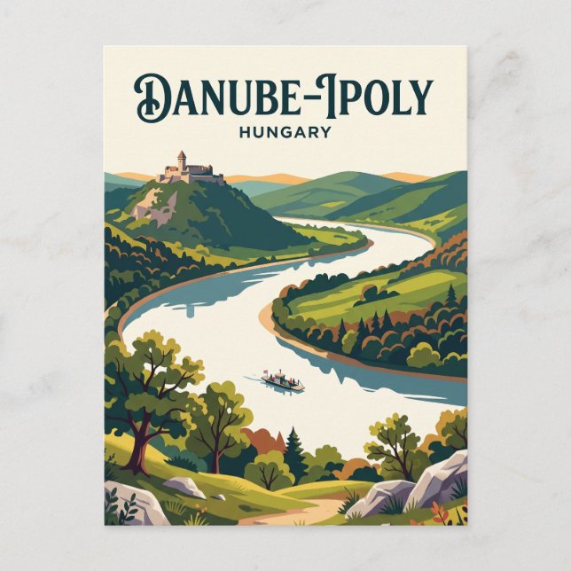 Donau-Ipoly nationalpark Ungern Vykort (Framsida)