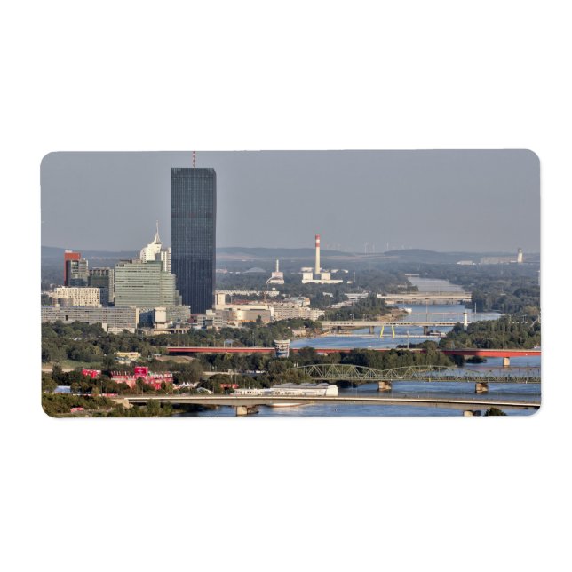 Donaucity, Wien Österrike Fraktsedel (Framsidan)