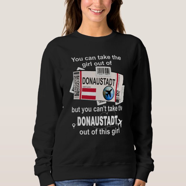 Donaustadt Boarding Pass Donaustadt Girl Donaustad T Shirt (Framsida)