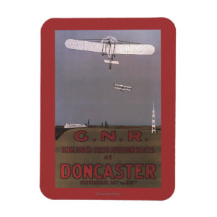 Doncaster England - första flygtävlingar Magnet
