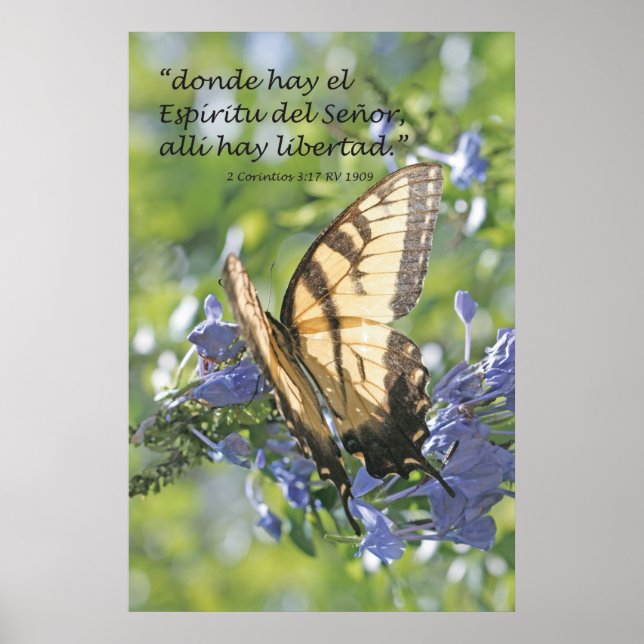 Donde hay el Espiritu, alli hay Libertad Lodrät Poster (Framsidan)