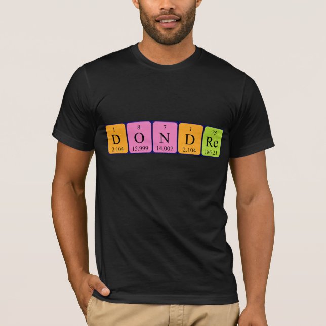 Dondre Periodisk skjorta bord namn Tee Shirt (Framsida)