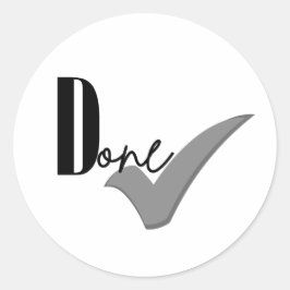 Done Runt Klistermärke