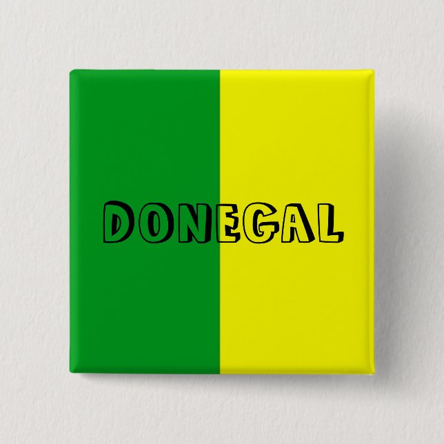 Donegal Flagga Pin Badge Knapp (Framsida)