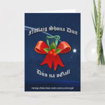 Donegal Irish jul Card - Nollaig Shona Duit