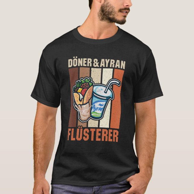 Doner Kebab Ayran Turkisk Mat snabbmat Dürüm T Shirt (Framsida)