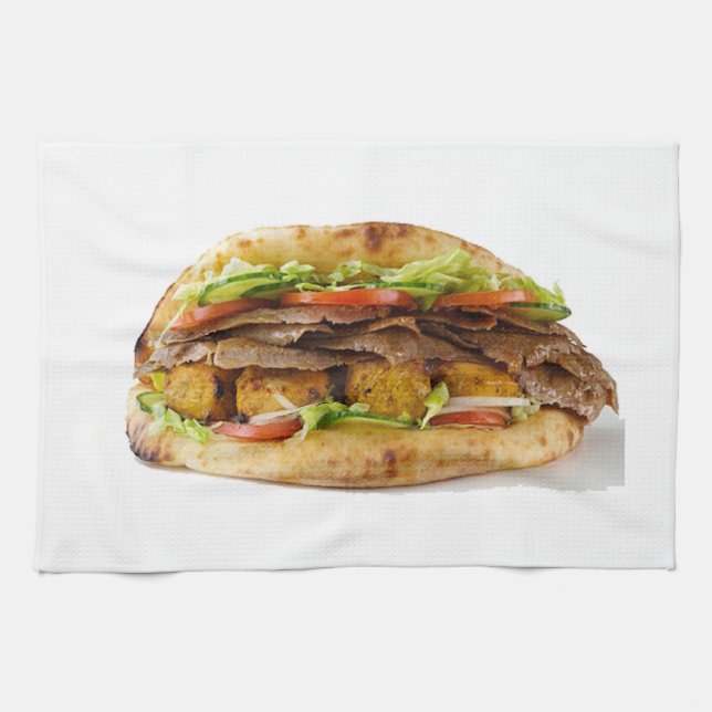 "Doner Kebab" designkökshandduk Kökshandduk (Horisontell)