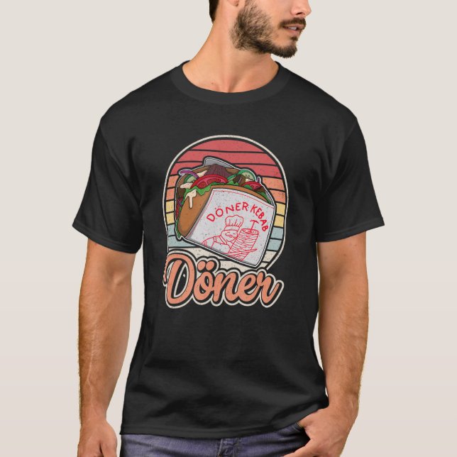 Doner Kebab TurkCuisine Fastfood Dürüm T Shirt (Framsida)
