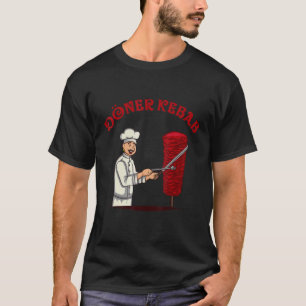 Döner Kebap Classic Cook med Kebab Spit och Knivar T Shirt