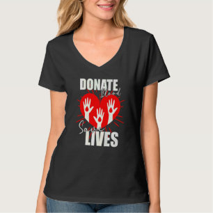 Donera Blood Spara Lives Life Saver Dispenser Bloo T Shirt