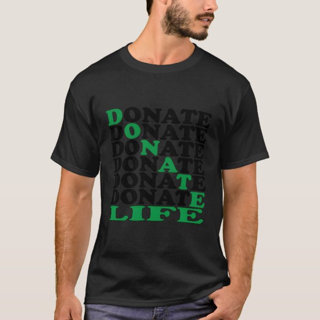 Donera levande donatorns medvetenhet inför jul t shirt (Framsida)