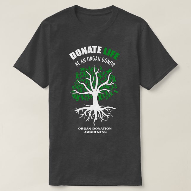Donera livet som organdonator t shirt (Design framsida)