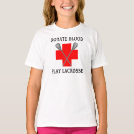 Donera T-tröja för blodlekLacrosse T Shirt