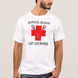 Donera T-tröja för blodlekLacrosse T Shirt