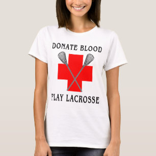 Donera T-tröja för blodlekLacrosse Tee Shirt