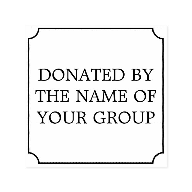 Donerad efter mall självfärgande stämpel (Design)