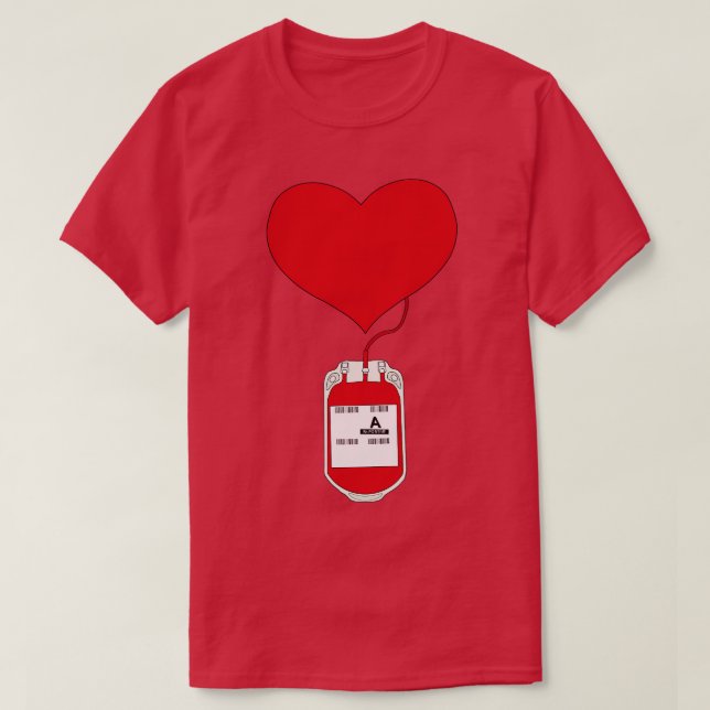 Donerande blod är en handling från kärlek t shirt (Design framsida)