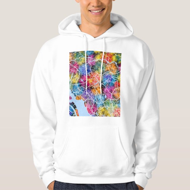 Dongguan Kina Stadskarta Hoodie (Framsida)