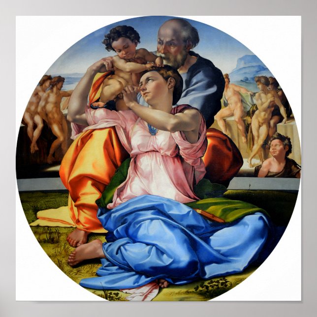 Doni Tondo av Michelangelo - Poster (Framsidan)
