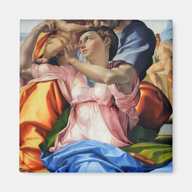 Doni Tondo, Doni Madona (detaljer), Michelangelo,  Magnet (Framsidan)
