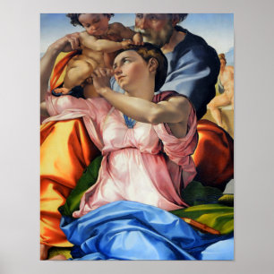 Doni Tondo, Doni Madona (detaljer), Michelangelo, Poster
