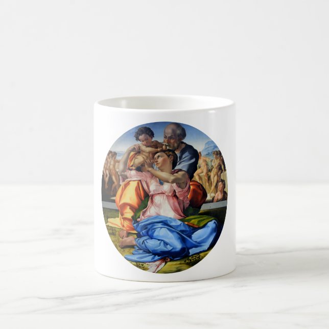Doni Tondo, Doni Madona, Michelangelo, 1507 Kaffemugg (Center)