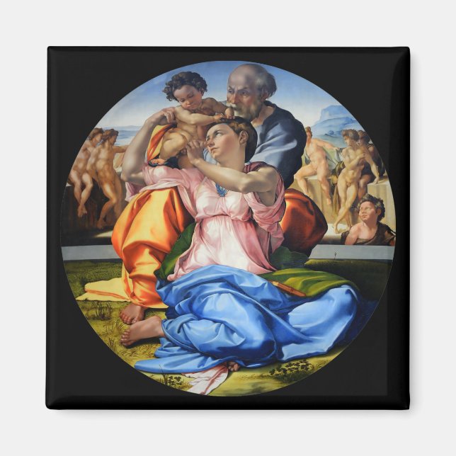 Doni Tondo, Doni Madona, Michelangelo, 1507 Magnet (Framsidan)