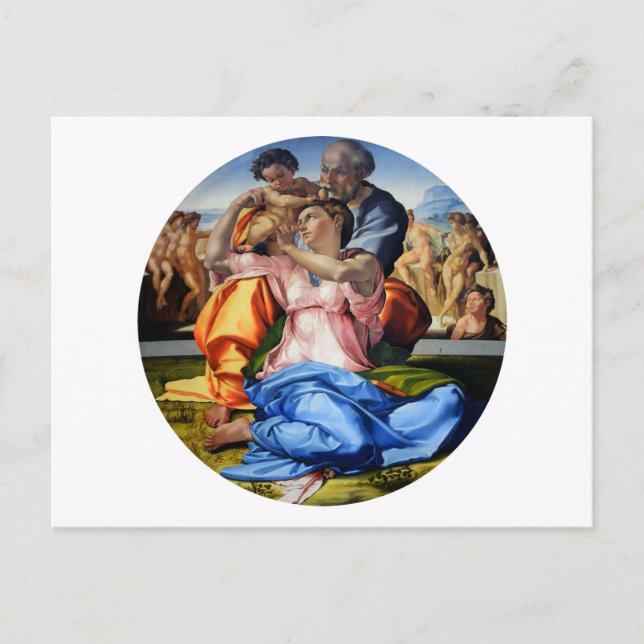 Doni Tondo, Doni Madona, Michelangelo, 1507 Vykort (Framsida)