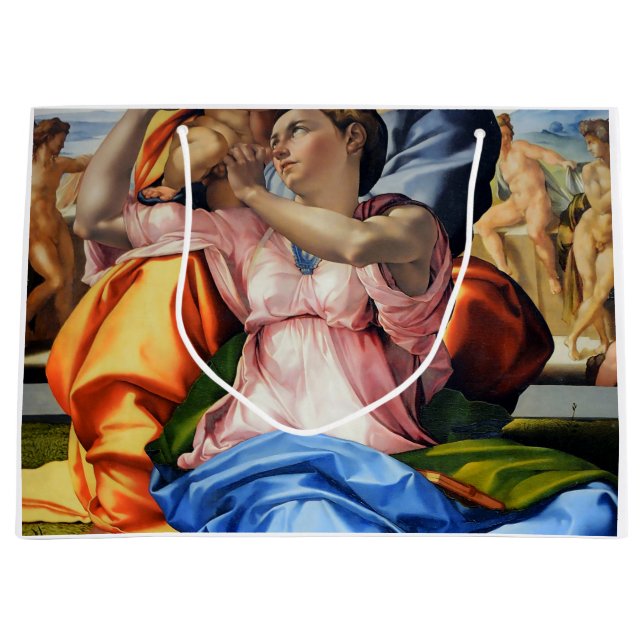 Doni Tondo, Doni Madonnan (detalj), Michelangelo,  (Framsidan)