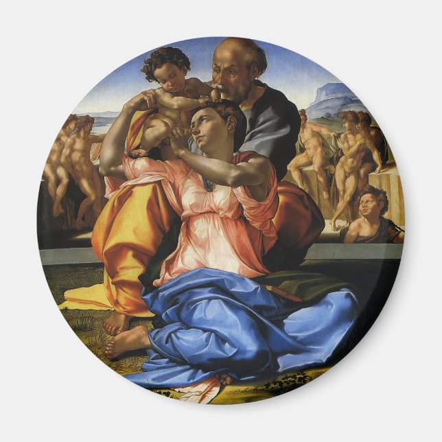 Doni Tondo eller Doni Madonna av Michelangelo Magnet (Framsidan)
