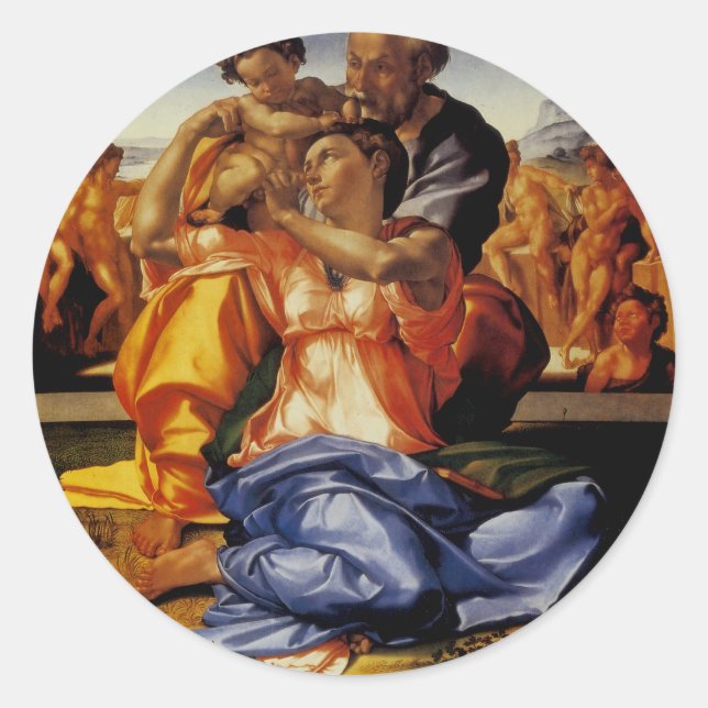 Doni Tondo Runt Klistermärke (Framsida)