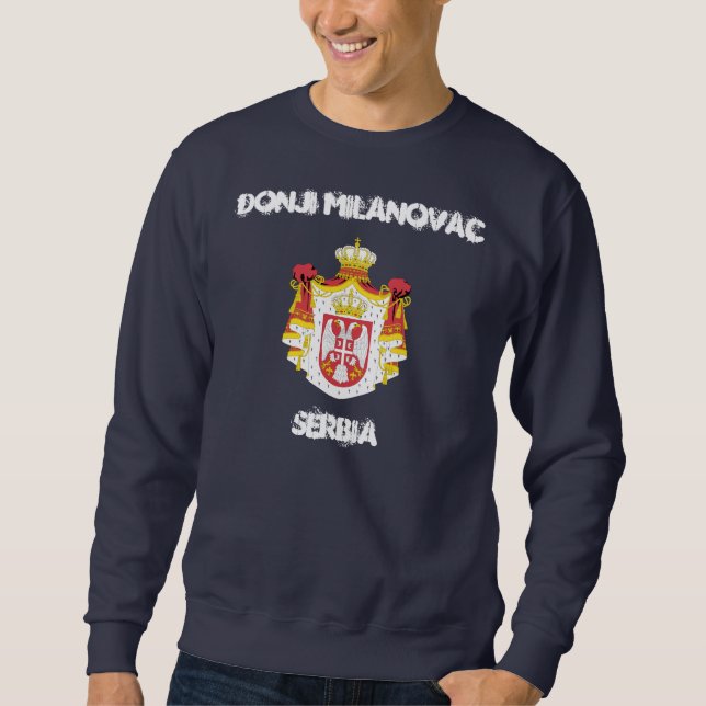 Donji Milanovac, Serbien jackande arm Sweatshirt (Framsida)