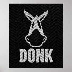 DONK - Vit på svarten - affisch