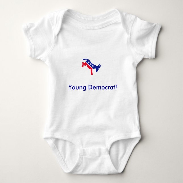 donkey22 ung demokrat! tröja (Framsida)