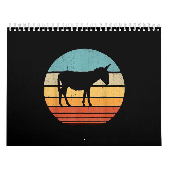Donkey 60-talets 70-tal presenterar Farmer Manar W Kalender (Omslag)