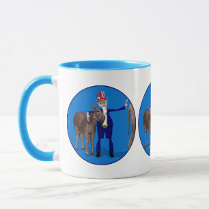 Donkey Älskare farbror Sam Mugg