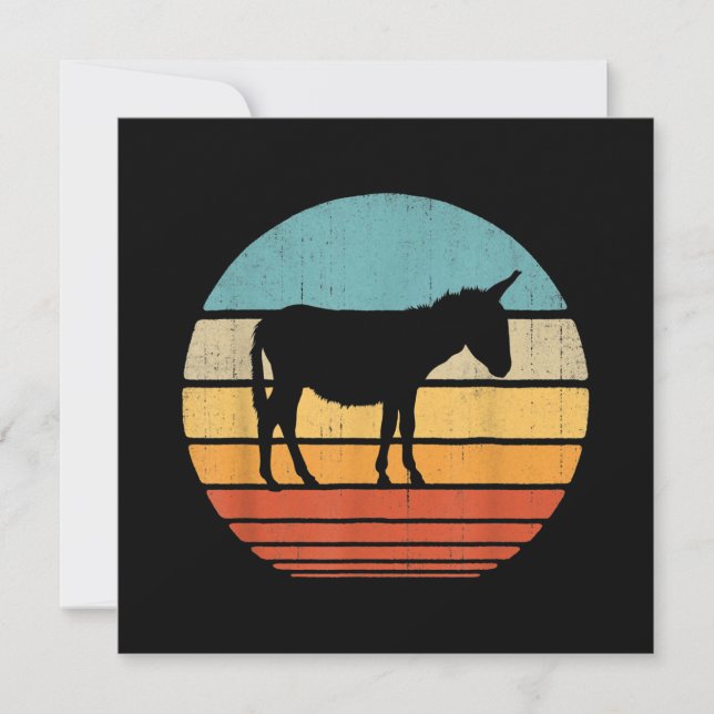 Donkey Älskare Gift | Idéer om jordbruksstöd Julkort (Framsida)