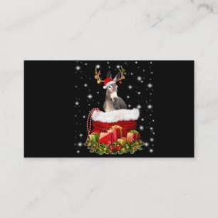 Donkey Älskare Gift  Lycklig Donkey God jul Visitkort