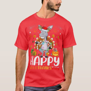 Donkey Älskare Halloween jul Lycklig HalloTack T Shirt