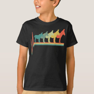 donkey älskare hjärtslag t shirt