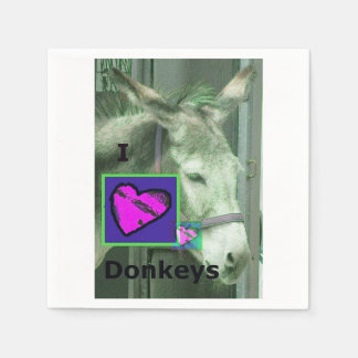 Donkey Älskare Papper Napkins Pappersservett