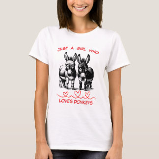 Donkey Älskare T Shirt