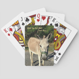 Donkey Animal Tittar Walking Roligt Personalize Casinokort