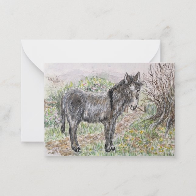 donkey anteckningskort (Framsida)