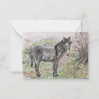 donkey anteckningskort