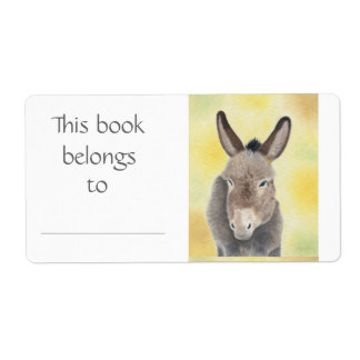 Donkey bok-etikett fraktsedel