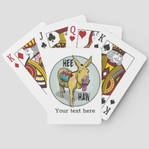 Donkey Braying HEE HAW Casinokort