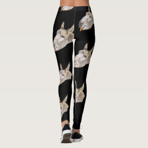 Donkey, Carrots, Black Leggings