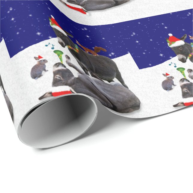 Donkey Daze Wrapping Papper Presentpapper (Rullad Hörn)