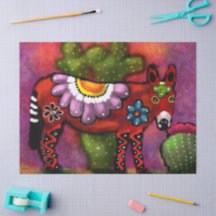 Donkey-decoupage i den sydvästra Blommigten